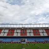 Estadio Vicente Calderón preparado para el evento