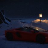 Lamborghini snow