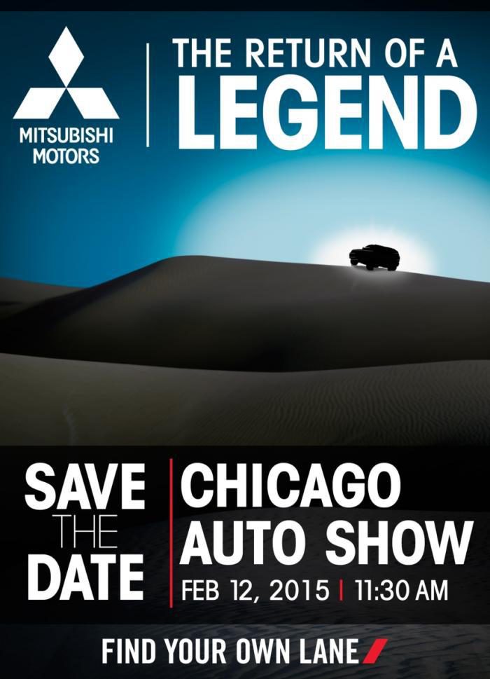 Mitsubishi teaser Chicago Auto Show