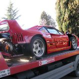 Ferrari f40 en la grua