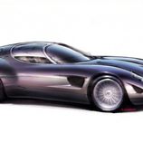 Zagato Maserati concept Villa d'este 2015 -boceto