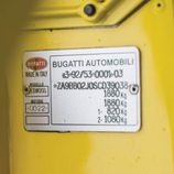 Bugatti EB110 Supersport - placa