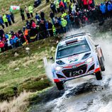 WRC Rallye Gales - Hyundai i20 vuelo