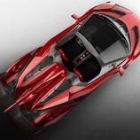 Lamborghini Veneno Roadster: Vista de pájaro