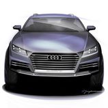 Boceto Audi Allroad Concept, frontal