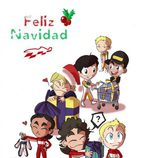Felicitaciones navideñas 2013 Los chibis - F1aldía.com