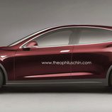 Tesla Motors Model 3 render - side