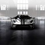 Ford GT 2017 gris liquid - front