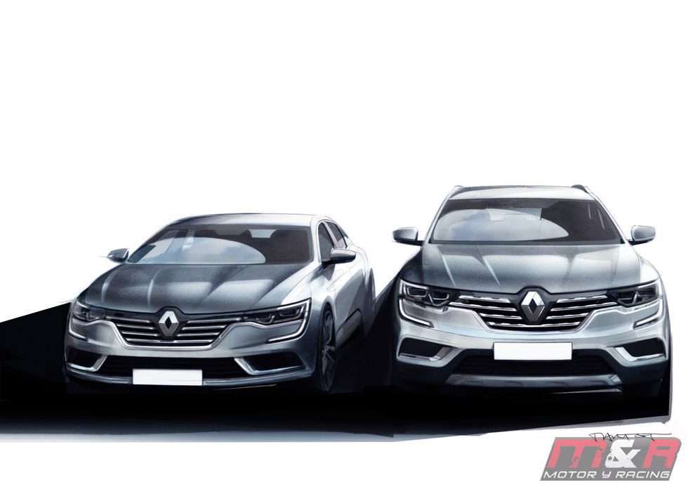 Dos bocetos del Renault Koleos 2016