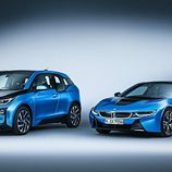 Frontal del BMW i3 y i8 2017