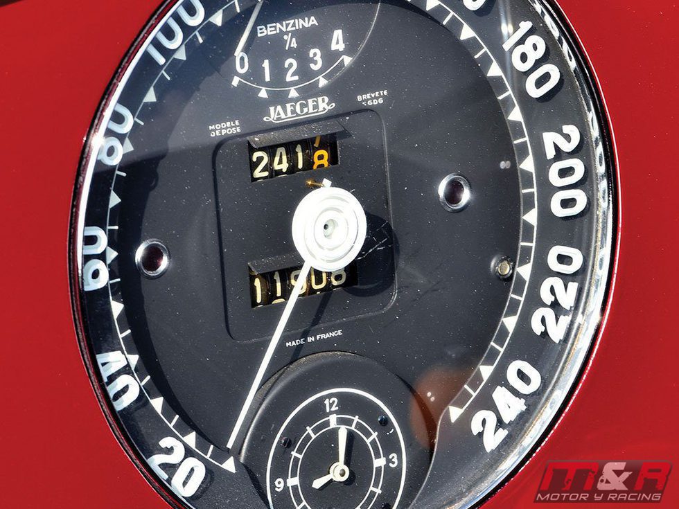 Cuadro de instrumentos del Ferrari 340 America barchetta