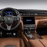 Interior marrón del Maserati 2017 quattroporte