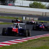 Caravana de pilotos GP3 en los test