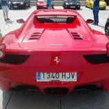 Trasera del Ferrari 458 spider