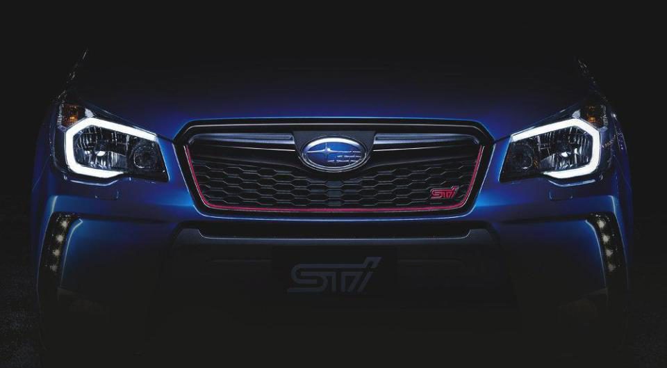 Subaru Forester STI teaser - frontal