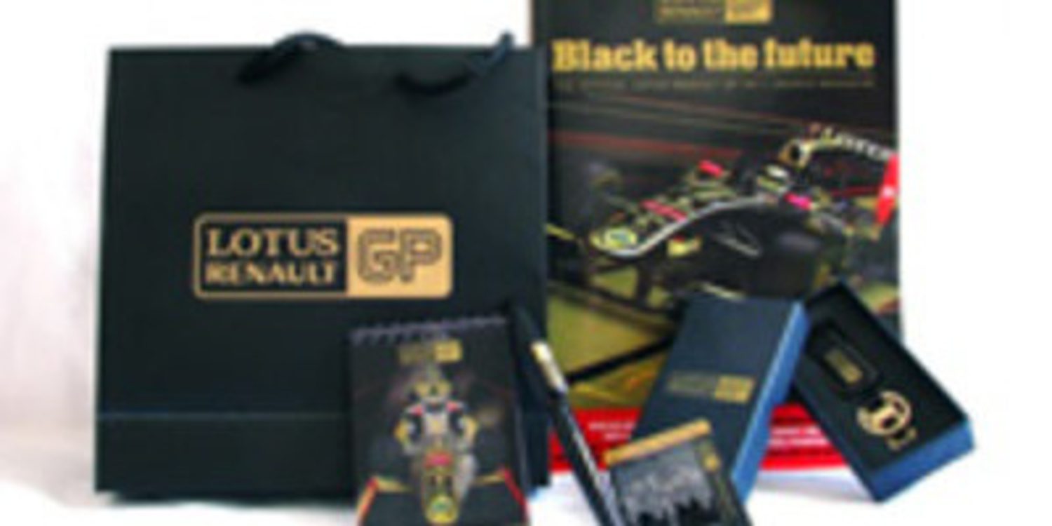 Sorteo de un 'media-set' del equipo Lotus Renault GP de Fórmula 1