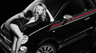 La modelo Natasha Poly se enamora del Fiat 500 by Gucci