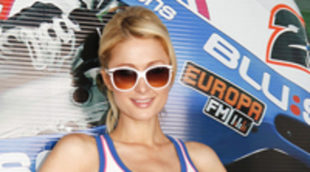 Paris Hilton aterriza en españa para acudir al GP de Cheste