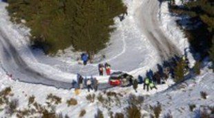 Lluvia y fina nieve en el Rally de Montecarlo