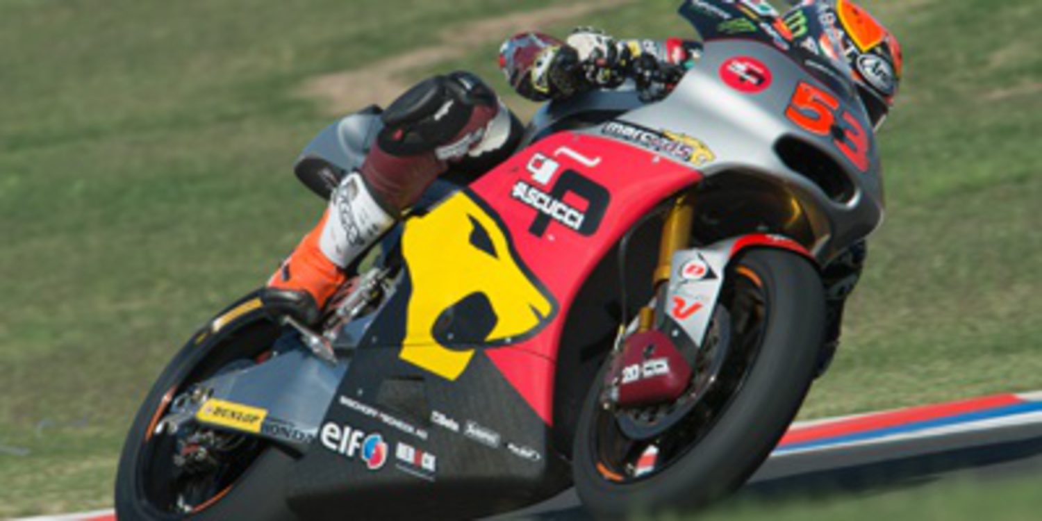 Tito Rabat se gusta en el warm up de Moto2 en Termas