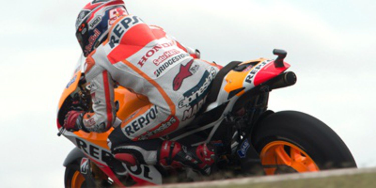 Márquez marca ritmo en el warm up MotoGP en Termas