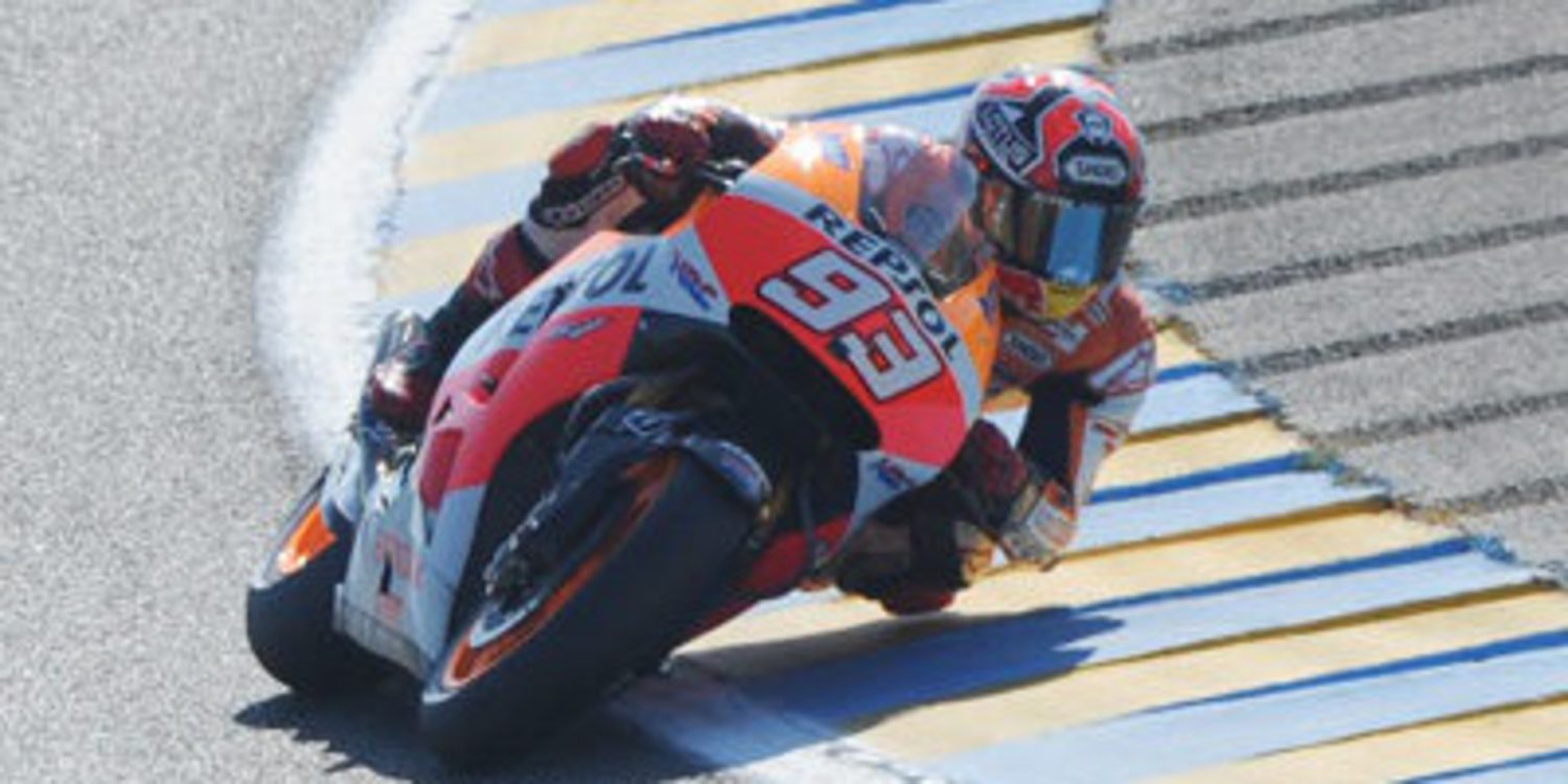 Marc Márquez supera a Iannone en el FP2 de MotoGP en Francia