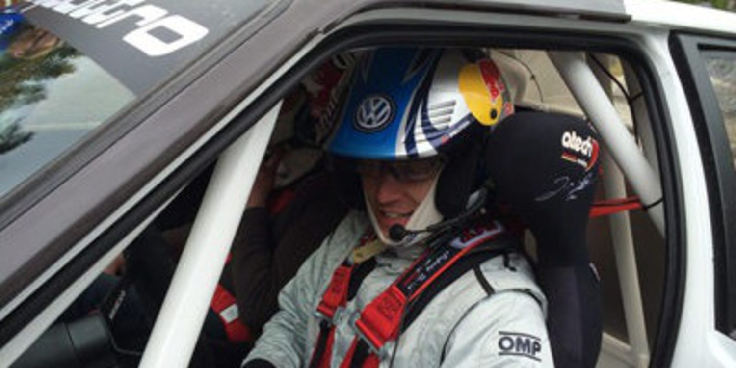 Jari-Matti Latvala de test con su Audi Quattro