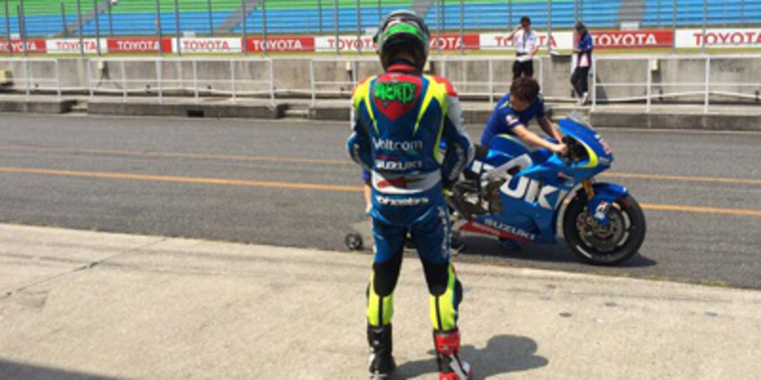 Primer test de Eugene Laverty con la Suzuki de MotoGP