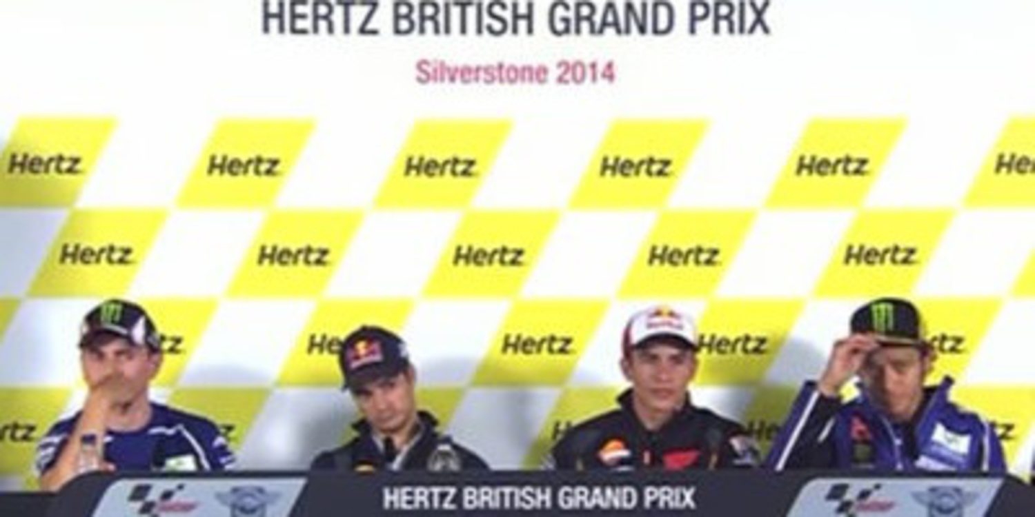 Rueda de prensa del GP de Gran Bretaña de MotoGP 2014