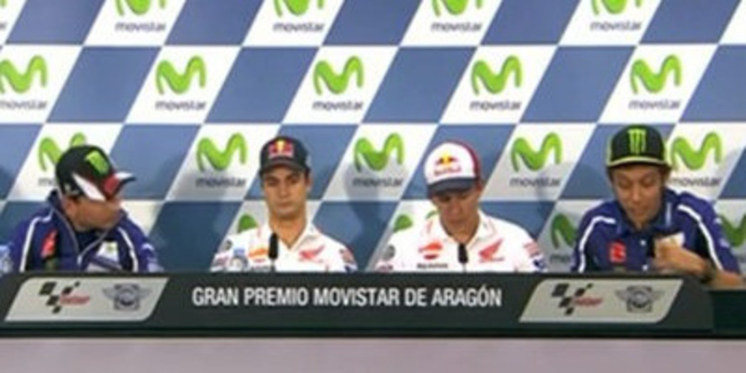 Rueda de prensa del GP de Aragón de MotoGP 2014