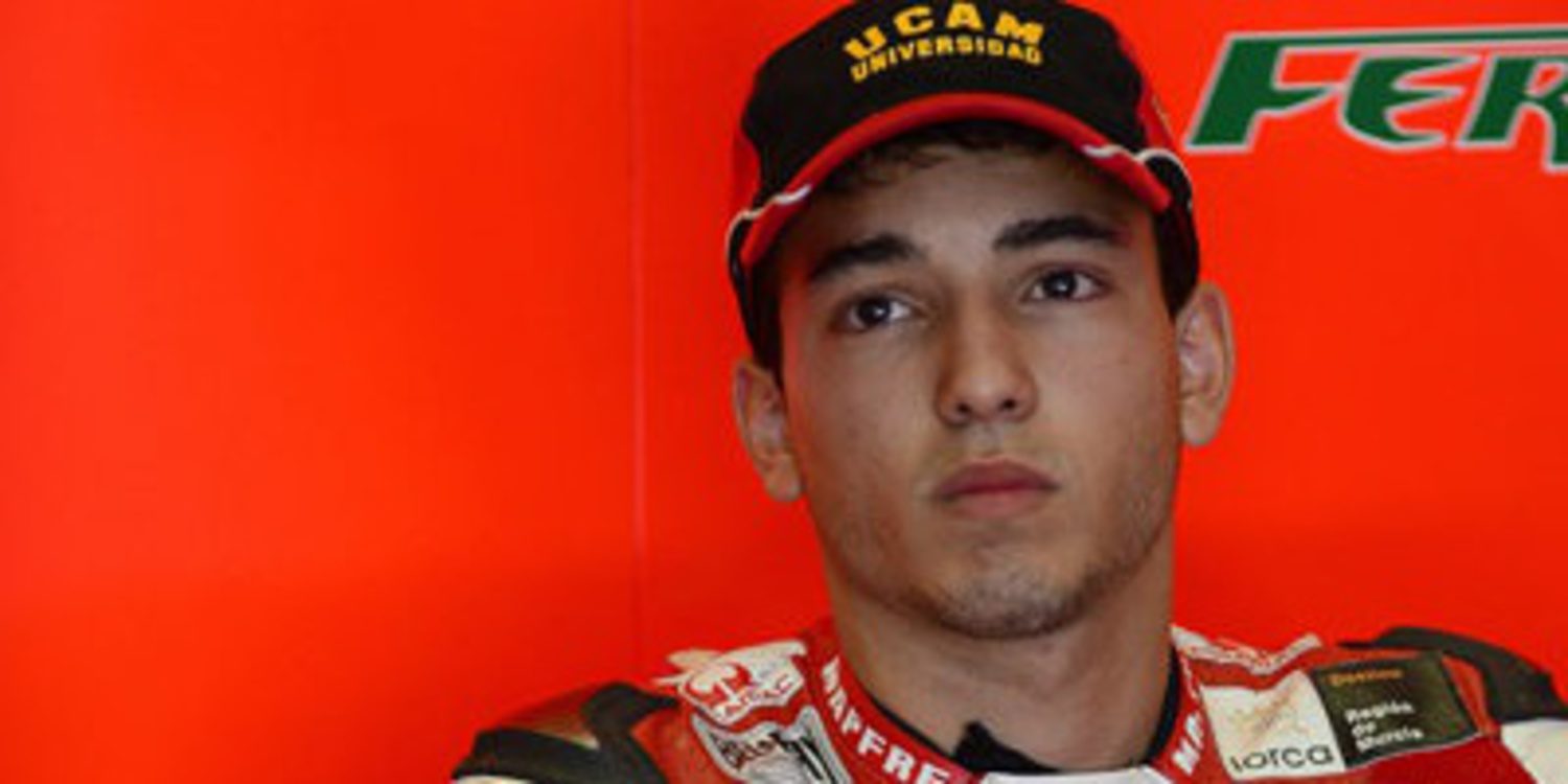 Juanfran Guevara se muestra en el FP3 de Moto3 en Aragón