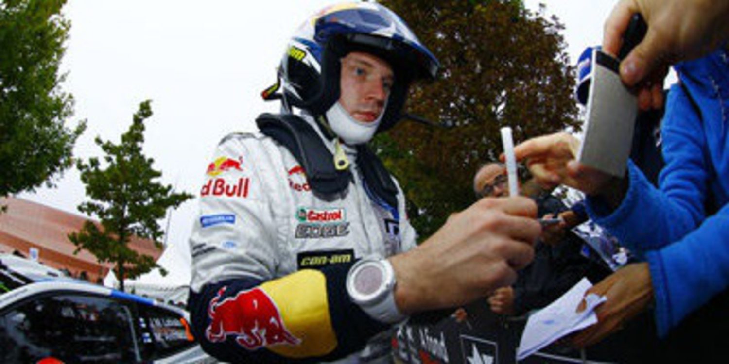 Jari-Matti Latvala al frente del shakedown en Francia