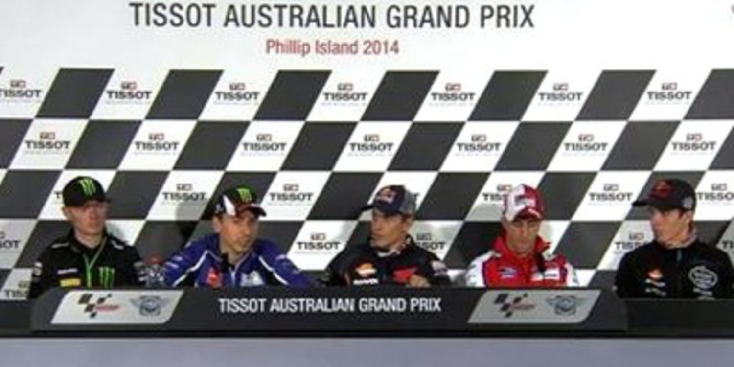 Rueda de prensa del GP de Australia de MotoGP 2014