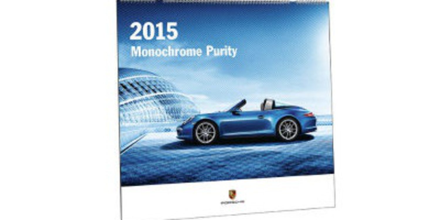 Porsche y su calendario "Pureza Monocromática"