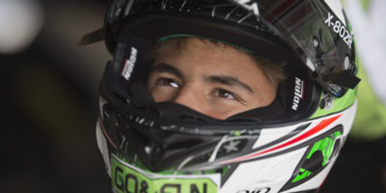 Niccolò Antonelli al frente del FP1 de Moto3 en Cheste