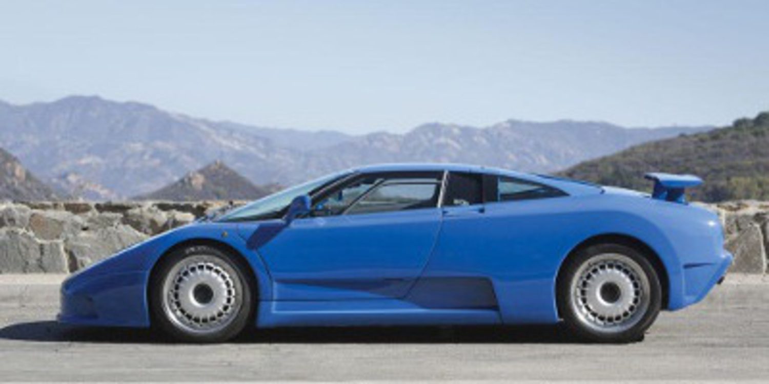 Perfecto ejemplar del raro Bugatti EB110 a subasta