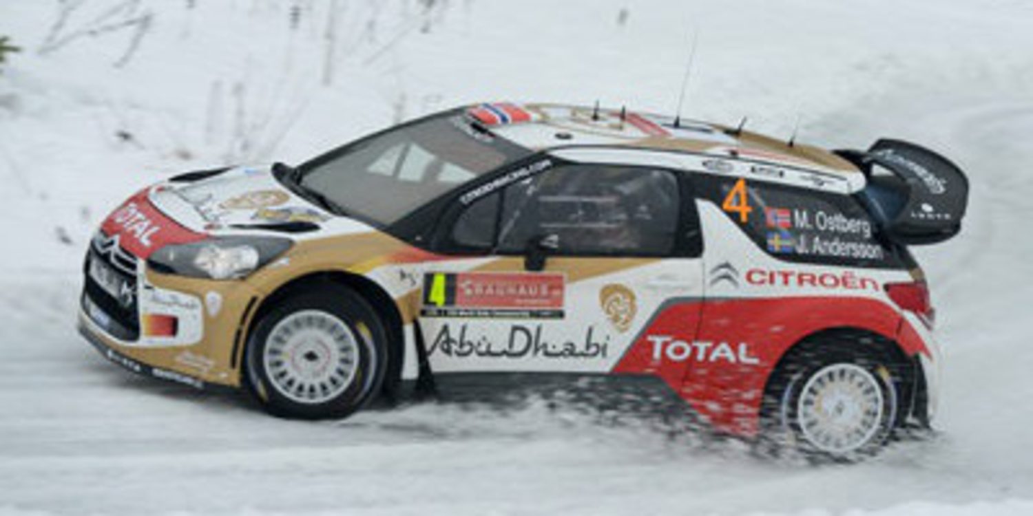 Mads Ostberg en el Rally Finnskog con el DS3 WRC