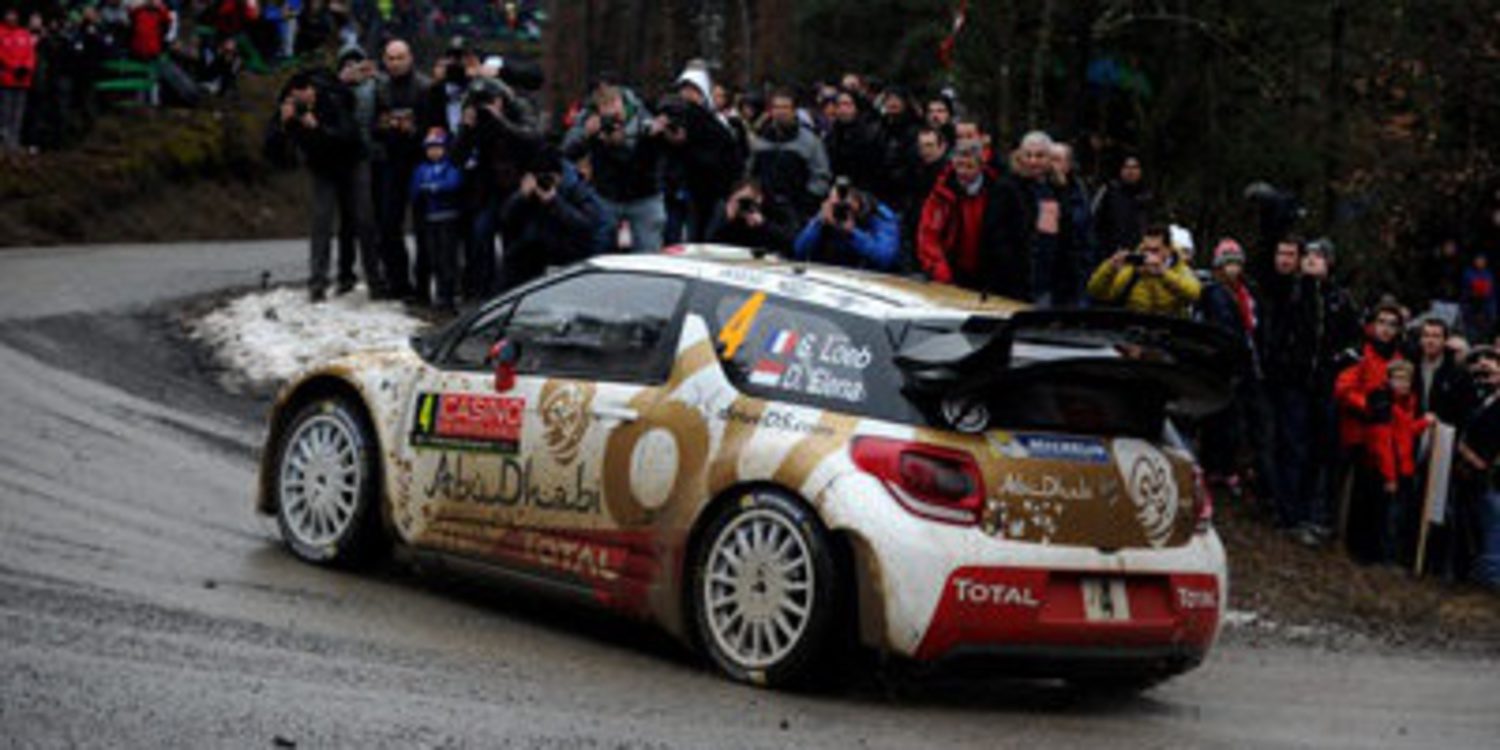 Sebastien Loeb domina el shakedown del Rally de Montecarlo