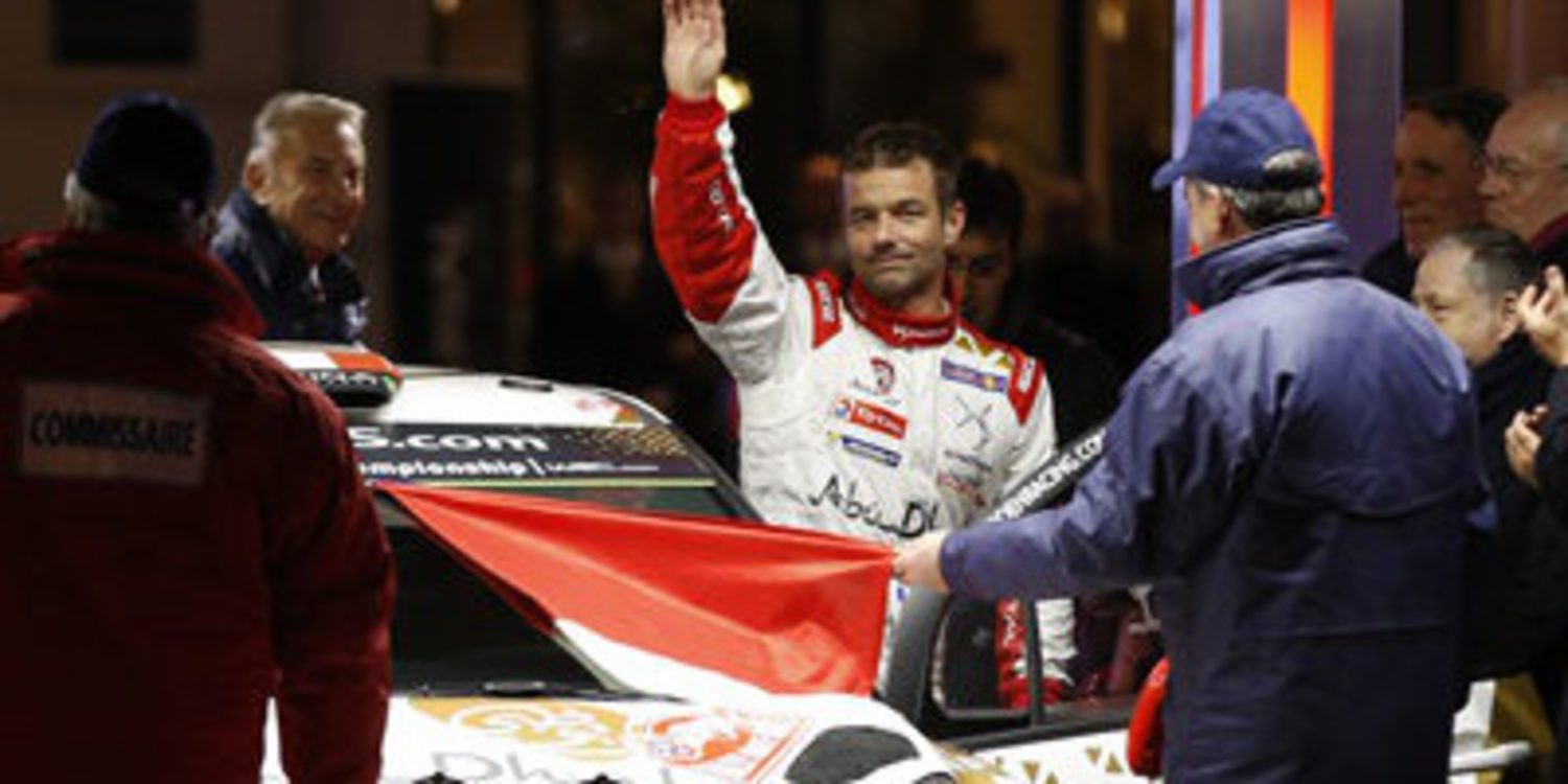 Sebastien Loeb golpea primero en la noche del Rally de Montecarlo
