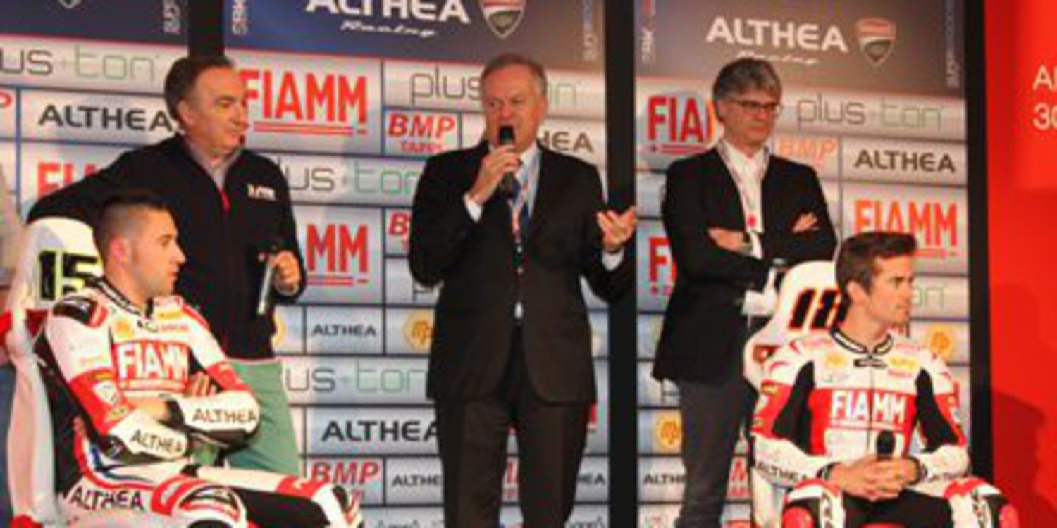 Presentación del equipo Althea Racing con Nico Terol