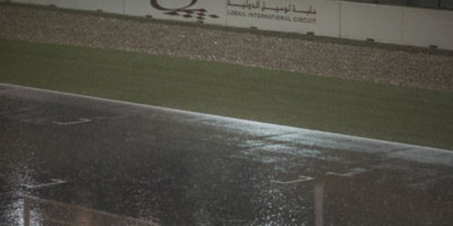 La lluvia paraliza el test de MotoGP en Losail