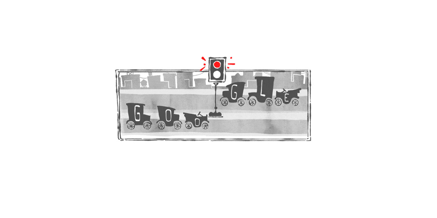 Google celebra el 101 aniversario de la instalación del primer semaforo