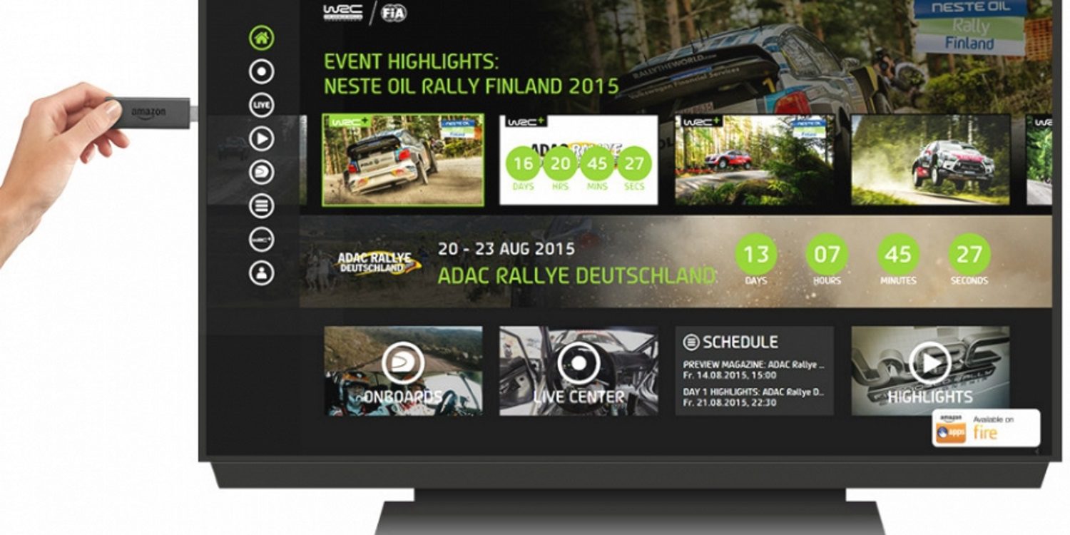 Nuevo lanzamiento de la App oficial del WRC para SmartTV