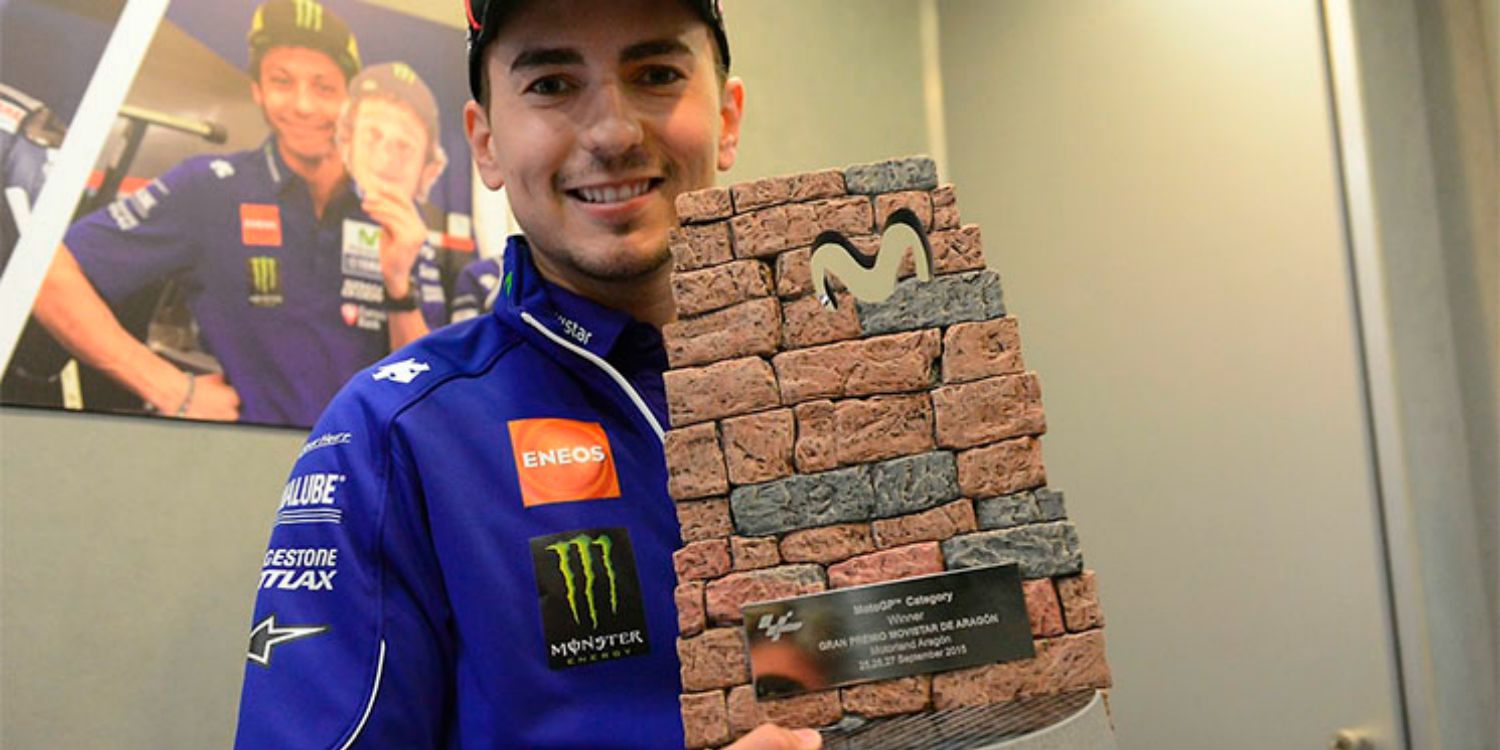 Jorge Lorenzo diseña el trofeo del GP aragonés