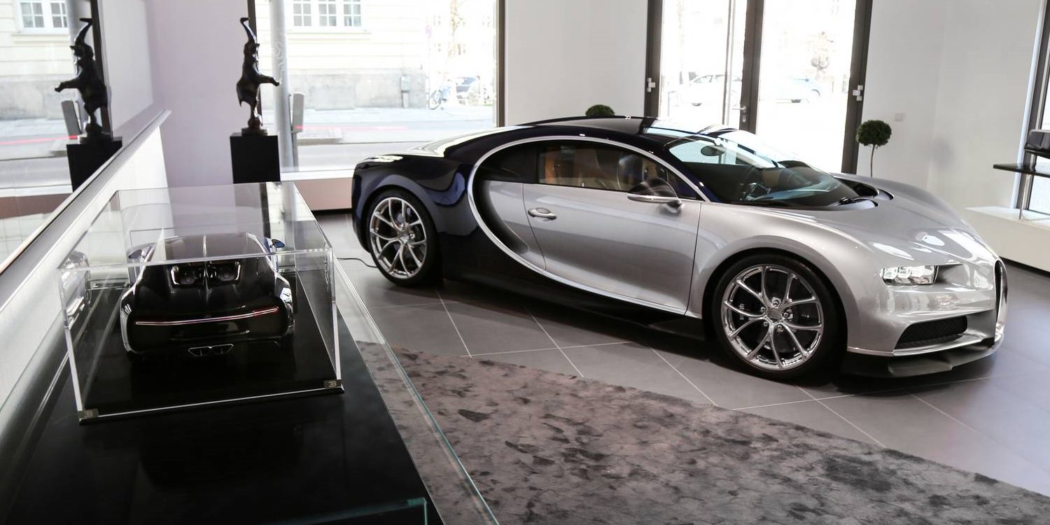 Bugatti abre una boutique en Munich y en su exposición se esconde un Chiron