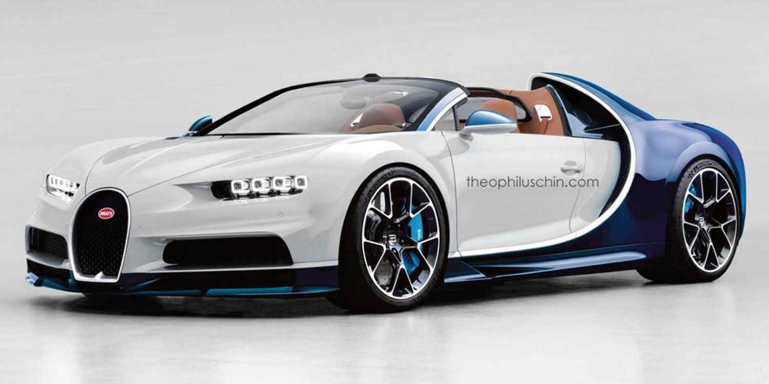 Imaginando al futuro Bugatti Chiron Grand Sport, la versión targa