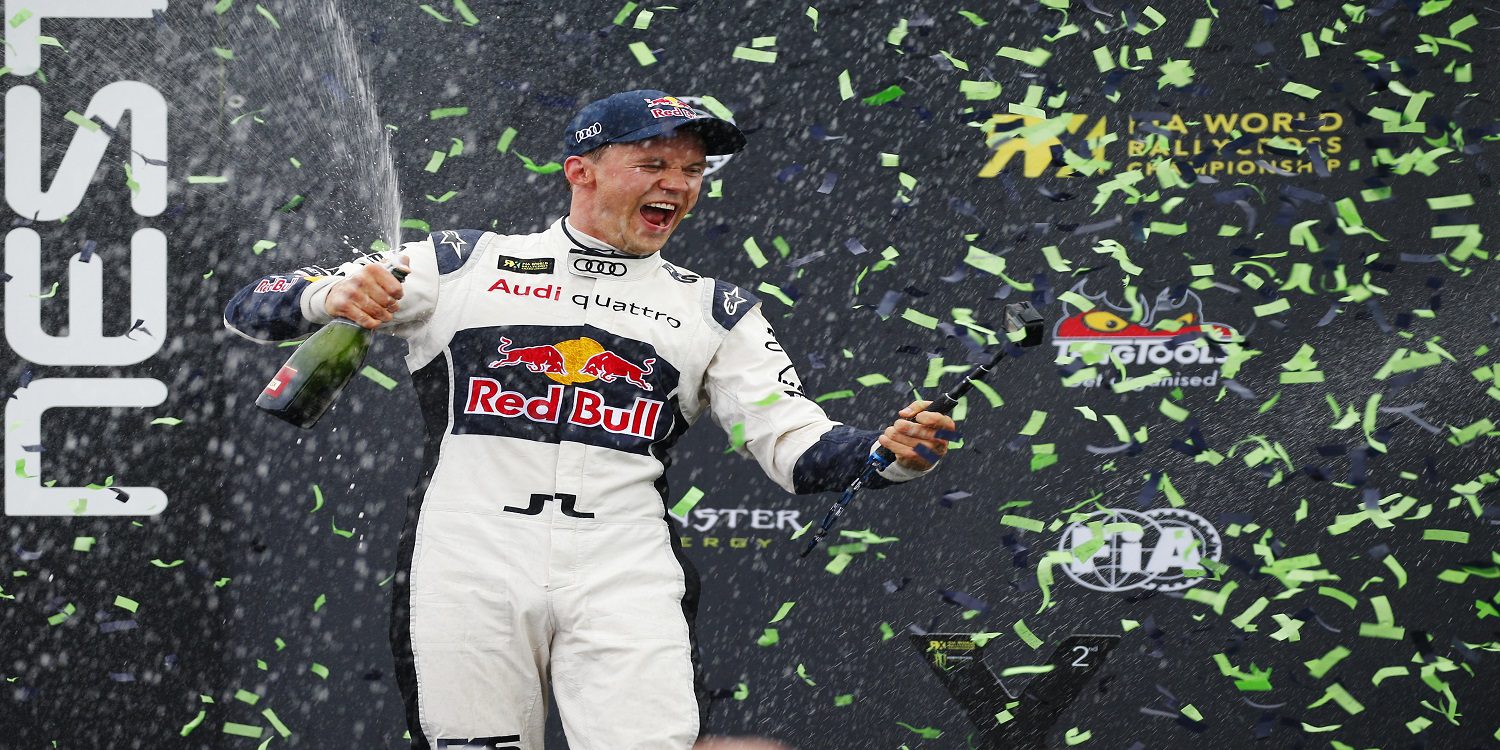 Mattias Ekström se corona campeón del mundo de Rallycross en Estering