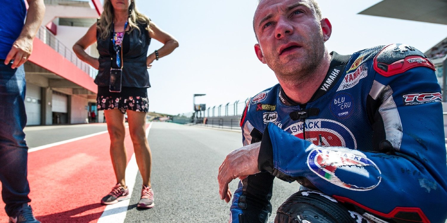 Lucas Mahias: "El neumático trasero falló y tuve suerte de no chocar"