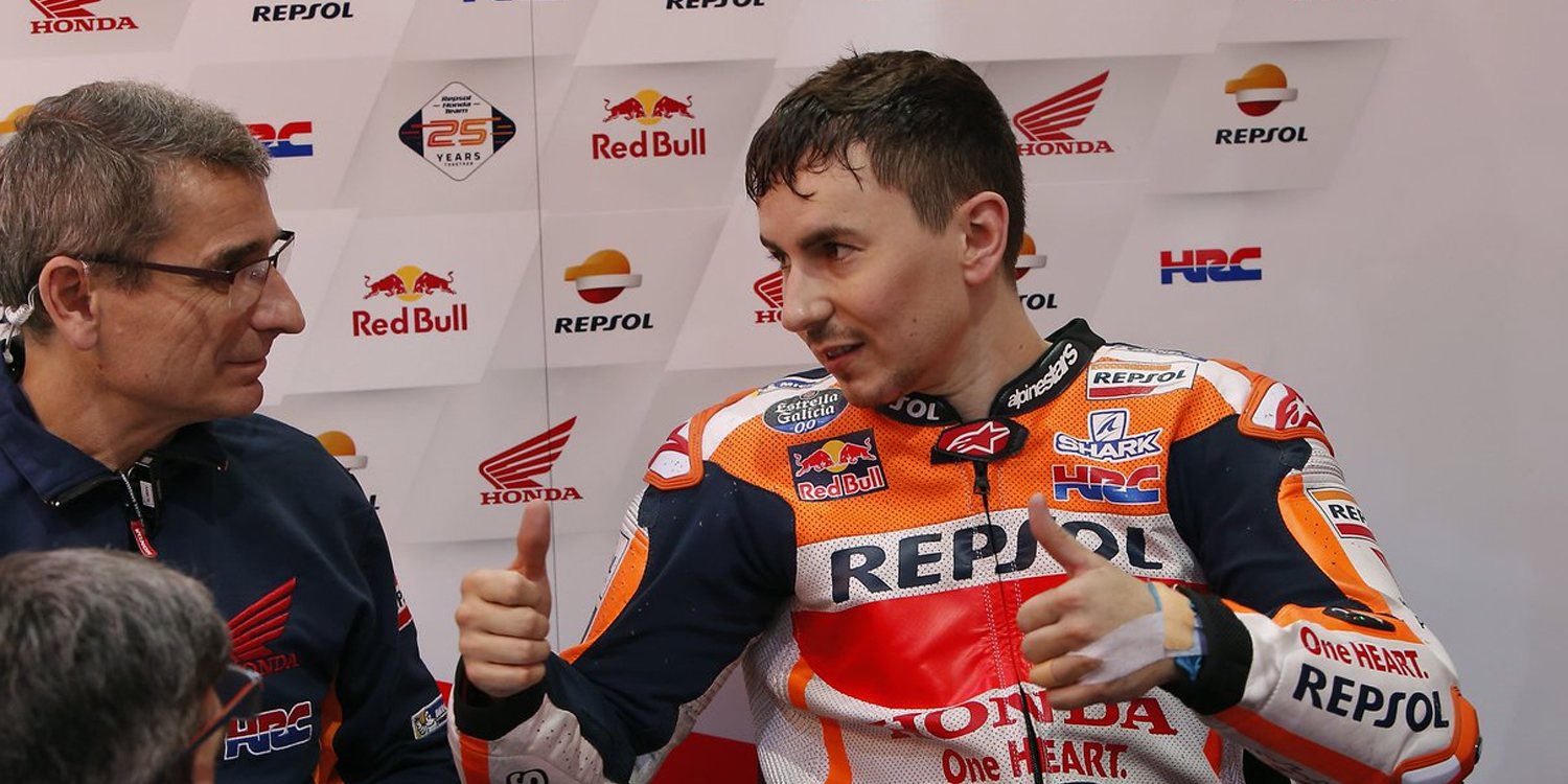 Jorge Lorenzo: "Es un momento especial pilotar para el equipo Repsol Honda"