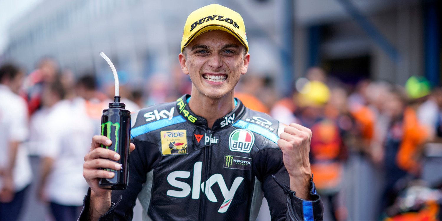 Luca Marini: "Tuve un poco de suerte con el podio"